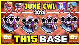 🏆 TOP 20 WORLD BEST TH15 WAR BASES WITH LINK TH15 CWL BASE TH15 LEGEND BASE 2026 🔥