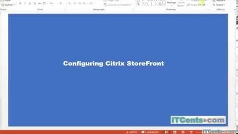 14-Configuring Citrix XenDesktop 7.6 StoreFront options...