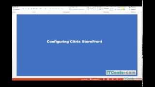 14-Configuring Citrix XenDesktop 7.6 StoreFront options...