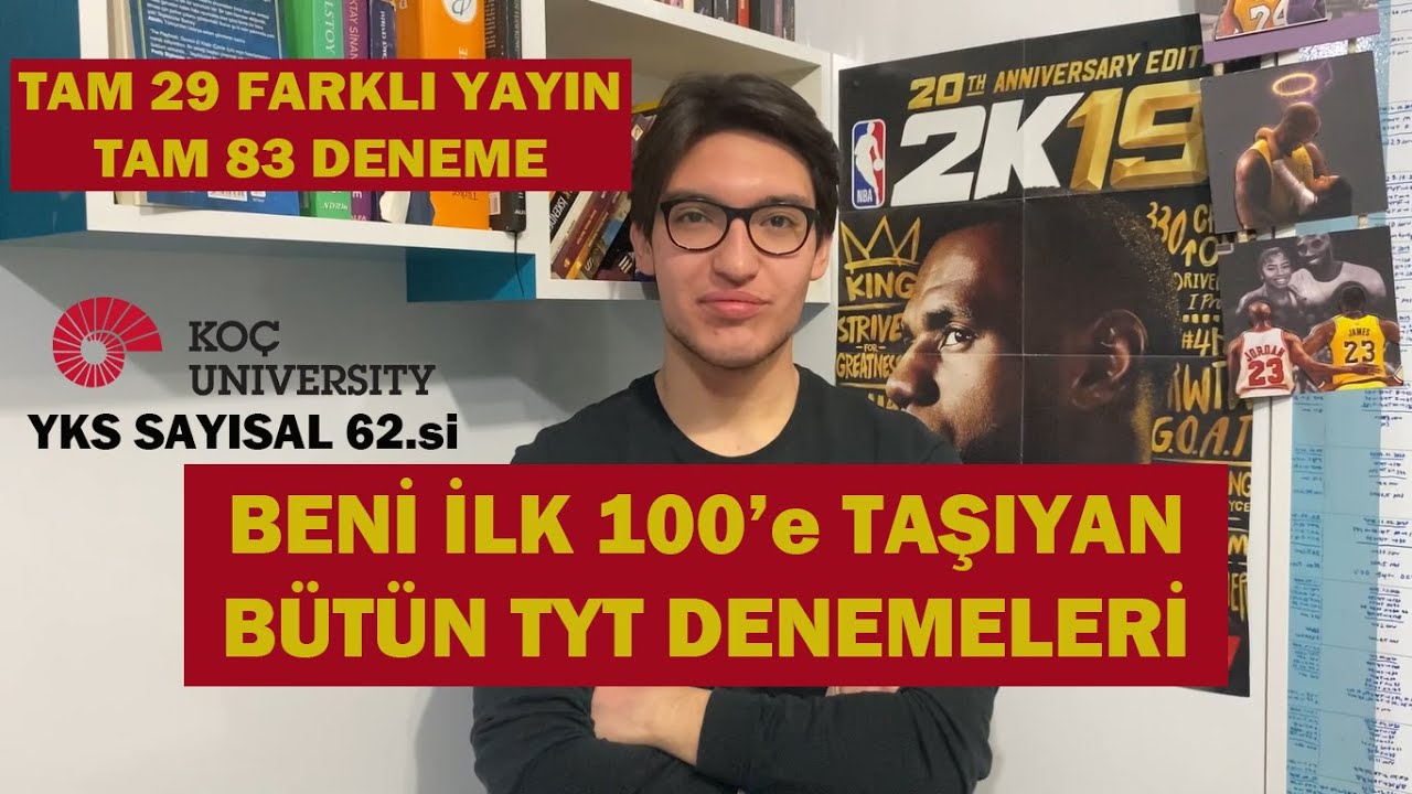 DERECE İÇİN KESİNLİKLE ÇÖZÜLMESİ GEREKEN “83” DENEME! | YKS SAYISAL 62.si