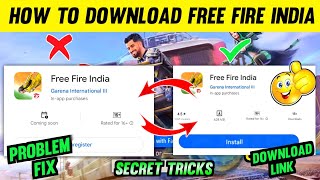 Free Fire India Install Button Not Showing Play Store ! How To Download Free Fire India 100% Working