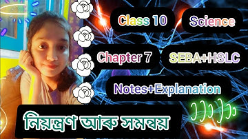 নিয়ন্ত্ৰণ আৰু সমন্বয়//আৰম্ভণি//Class 10//Science//Chapter 7//SEBA//#hslc2024/Explained with Notes/