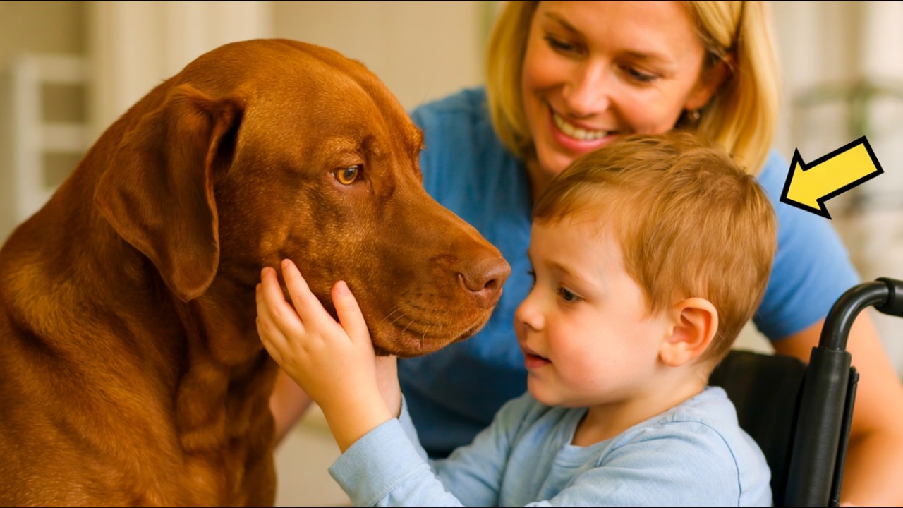 THE DISABLED BOY IS TAKEN TO THE SHELTER… BUT ONLY THE MOST AGGRESSIVE DOG APPROACHES AND…