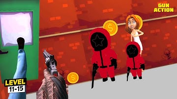 Gun Action - Shoot n Run (Level 11-15) Android Gameplay