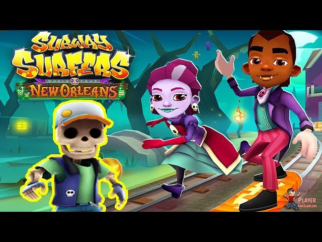 Subway Surfers Halloween Unlocked Scarlett & Manny & Eddy New