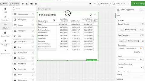 Qlik Sense Tutorial Expression and formula
