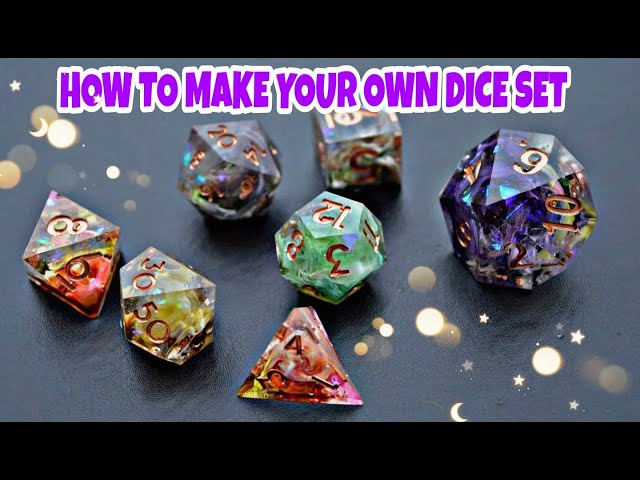 How to make silicone molds  make your own DND dice!! 