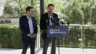 Gabriel Coulombe à l'investiture dans Charlesbourg