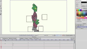 How to create a walk cycle (side view) in   Anime Studio Pro - MOHO Pro