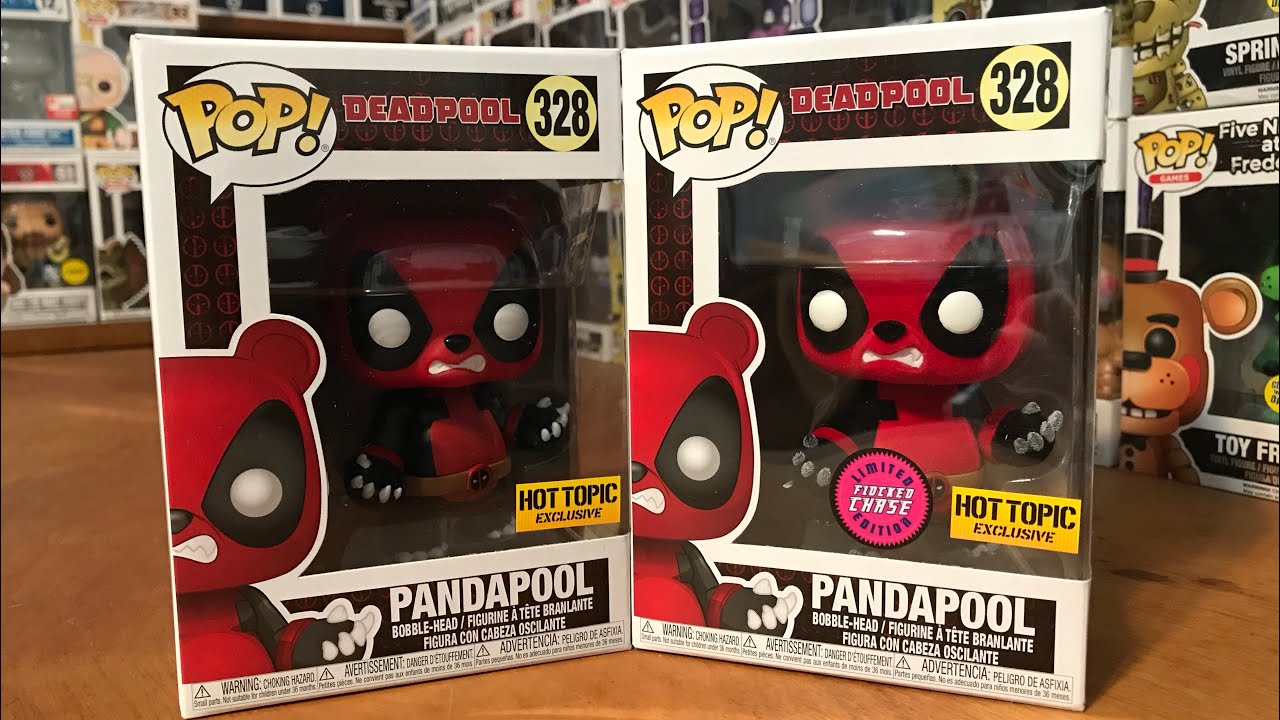 Hot Topic Exclusive Flocked Chase Pandapool Funko POP! Unboxing Review  Deadpool Marvel Studios NEW