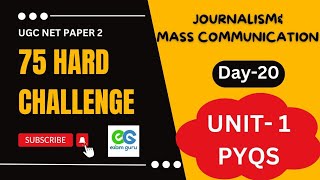 UNIT 1 PYQs| Journalism and Mass Communication