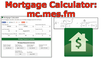 Mortgage Calculator Tutorial: mc.mes.fm