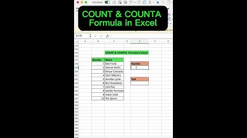 Excel Functions Explained: COUNT & COUNTA