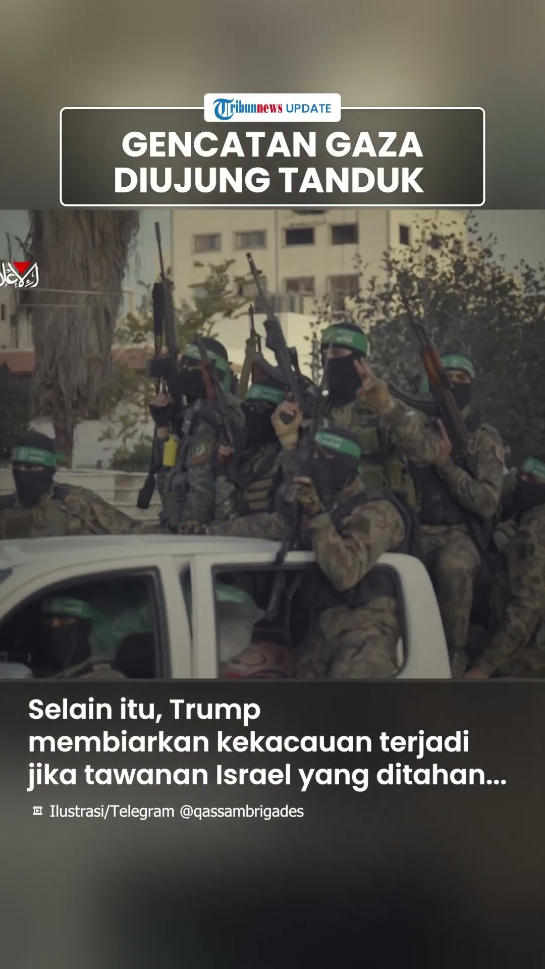 Gencatan Hamas-Israel di Gaza Ditunda, Donald Trump Justru Bikin Gaduh: Buat Kawasan Jadi 'Neraka'