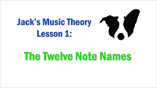 Simple Music Theory Lessons - Learning the Twelve Note Names