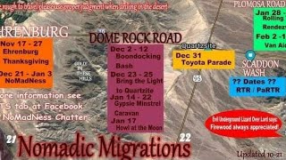 21/22 Quartzsite Area Gatherings Guide, Boondocking, Bash RTR, Bring the Light to Quartzsite & more