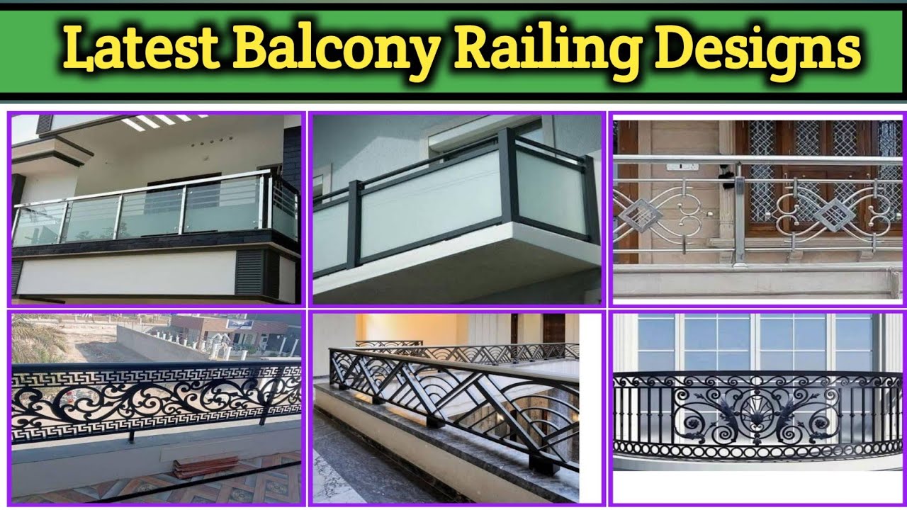 Balcony Railing Designs Latest and Modern | Modern Balcony Design - YouTube