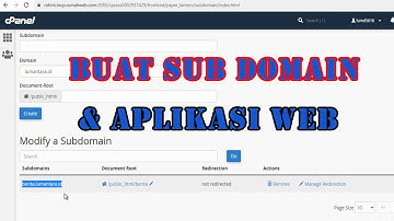 Cara membuat sub domain dan instal aplikasi webnya menggunakan cpanel