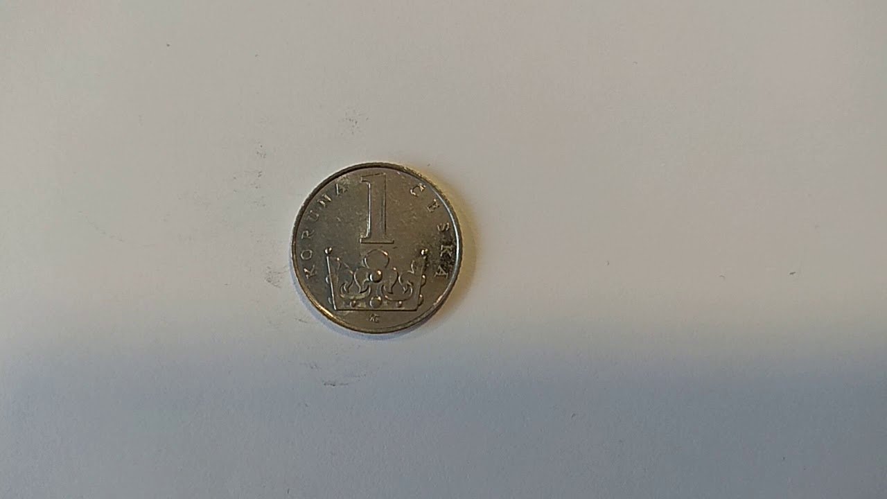 Монета Чехии 1 крона koruna