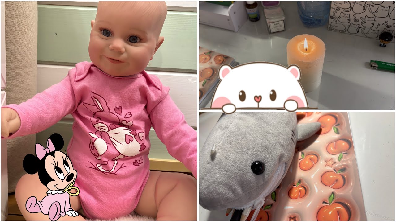 Милена делает домашнее задание из садика!