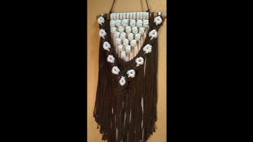 MACRAME WALL HANGING BUNGA / HIASAN DINDING MOTIF BUNGA