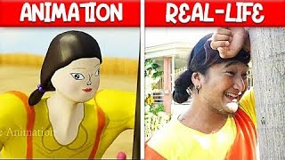 Pro Squid Game Players be like: [Animation vs Real Life] Kotte Animation