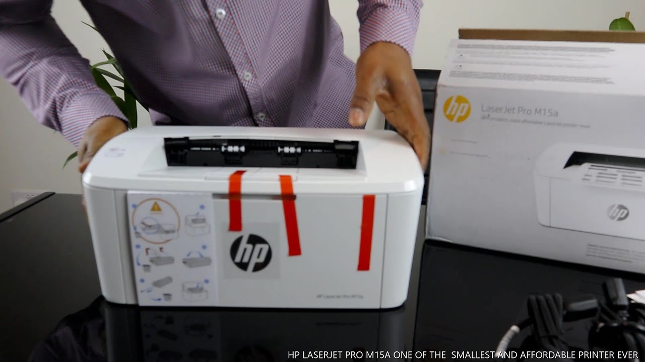 HP LASERJET PRO M15A ONE OF THE SMALLEST AND AFFORDABLE PRINTER EVER -  YouTube