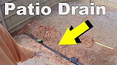 How To Install A Patio Drain Youtube
