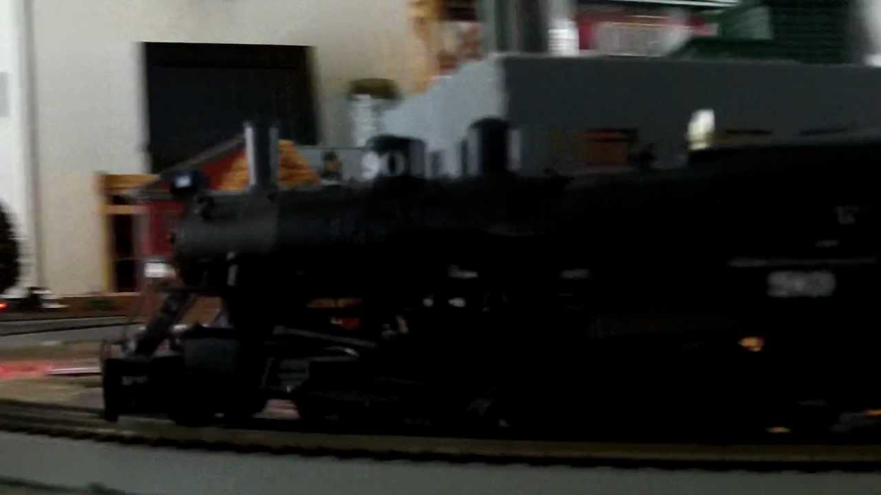 Model Train 90 Strasburg Model Railroad- #90 hauling heavy freight- 1/30/12 - YouTube
