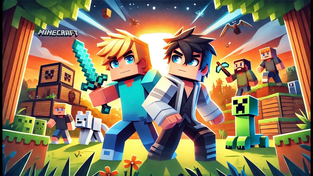 Epic Minecraft Split-Screen Adventure! 🌍 New Worlds & Fun Challenges ...