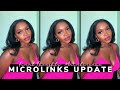 MICROLINKS Install on 4C Natural Hair | Updates, Maintenance, Styling and Final thoughts