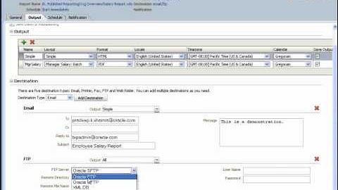Oracle BI Publisher - Scheduling