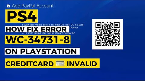 How to fix Ps4 WS-34731-8 Credit/Debit Card Invalid Fixed