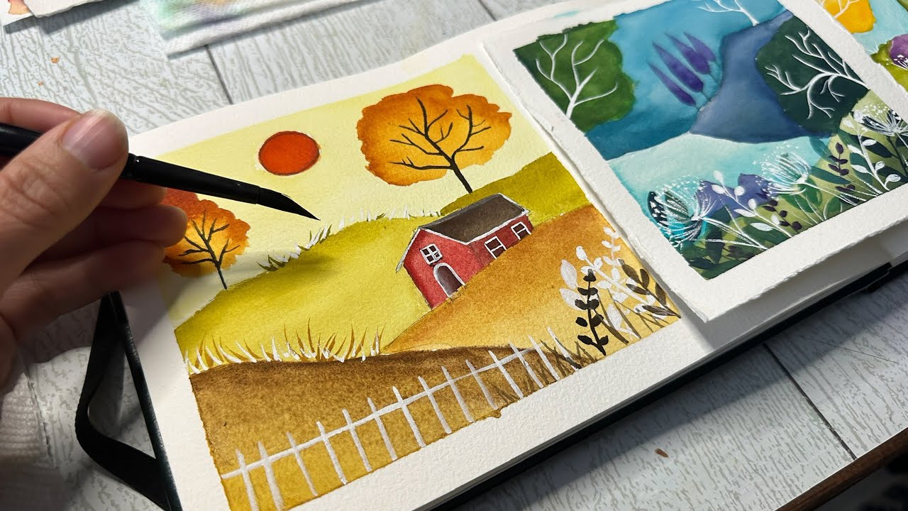 Lisma's Artworks Page on Instagram: Super easy and quick landscape  painting tutorial using @artphilosophyco watercolor confections the  clsssics set. #art #painting #watercolor #watercolorpainting #artist  #watercolortutorial #easypainting