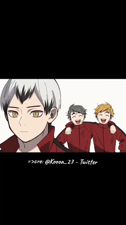 They behave good infront of only Kita🤭😂|| #haikyuu#cute#anime#animeart#kita#atsumu#osamu[©®koooa_27]