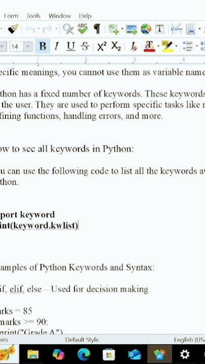 keywords list and syntax in python in#pythonforbeginners #python # ...