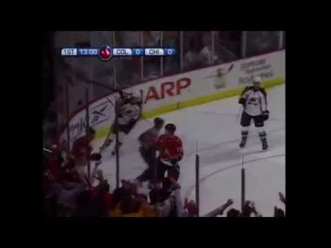 Jonathan Toews and Patrick Kane Rookie Season goals vs. Avalanche