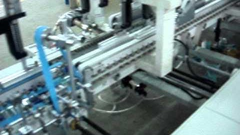 automatic plastic box folder gluer with Nordson PUR applicator