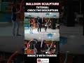 Balloon sculpture MAD corporate show #shorts | (Magic’s with thamin)