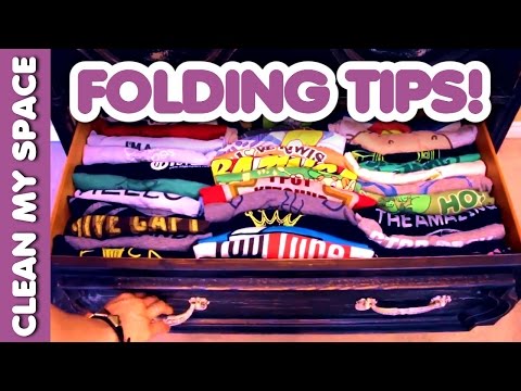 Folding Tips for Beautiful Drawers! (Clean My Space)