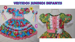 MODELOS DE VESTIDO FESTA JUNINA INFANTIL / QUADRILHA JUNINO