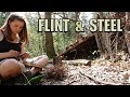 Flint & Steel Fire Lighting | Primitive Bushcraft Skills