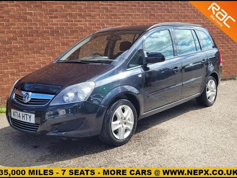 FOR SALE 2014 Vauxhall Zafira 1.8 Exclusive 1 Owner 36,000 miles