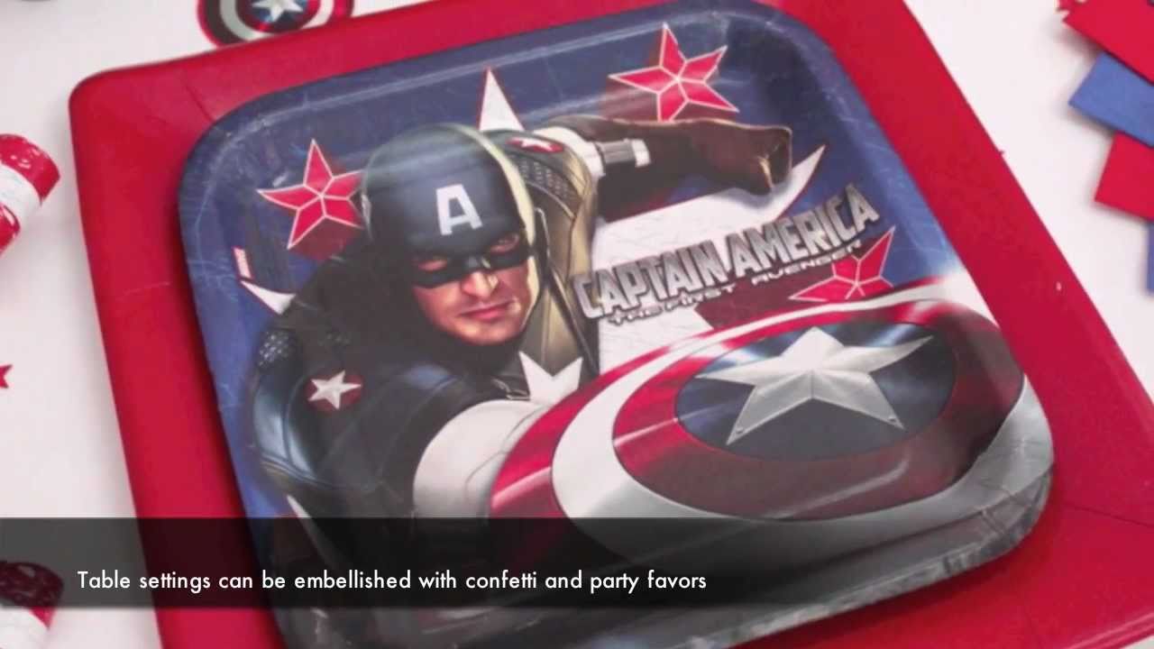 Captain America Party Supplies YouTube captain-america-party-supplies-youtube