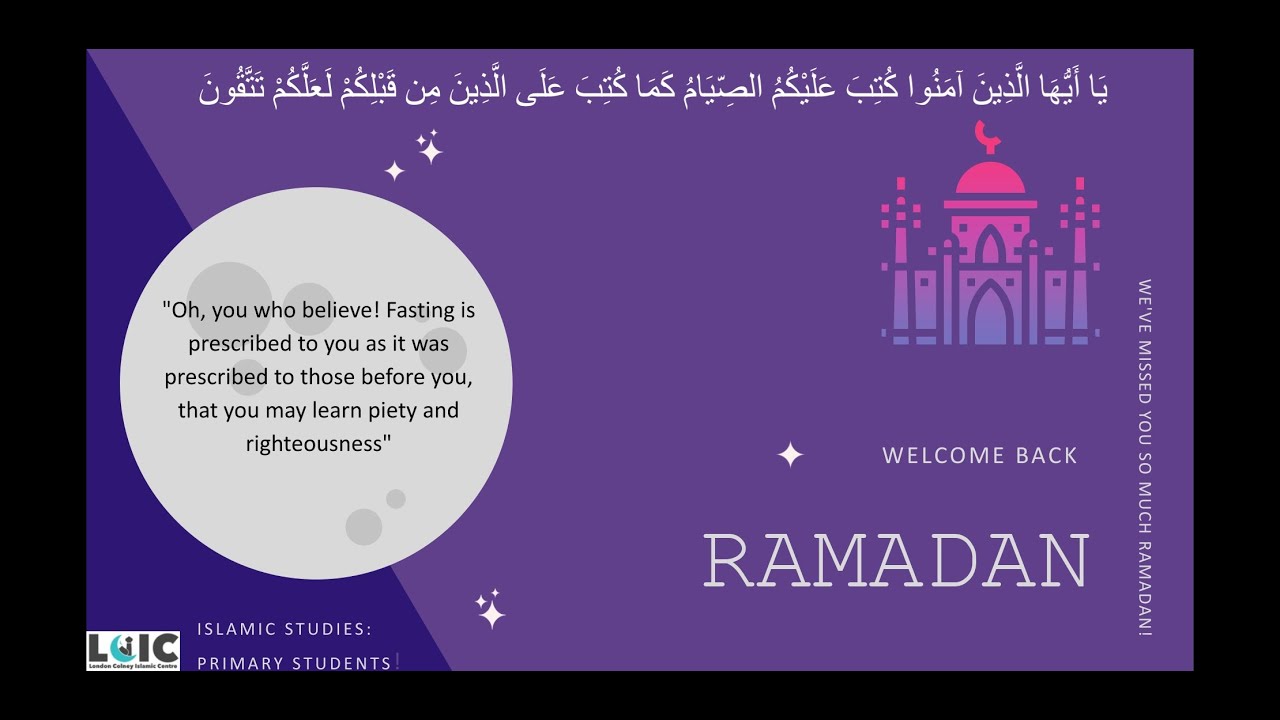 Islamic Studies Online Session 2: RAMADAN (Primary Students)