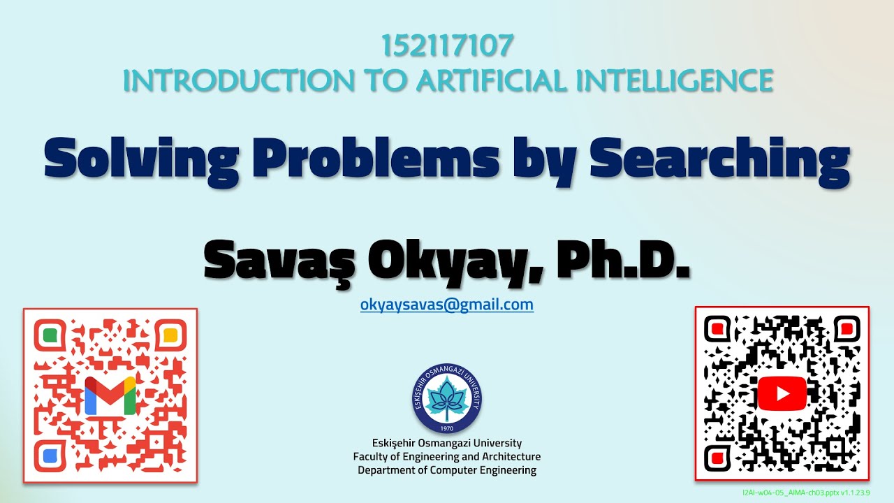 I2AI Week 04 05 Solving Problems By Searching 23 24 Fall 4k YouTube I2ai week 04 05 solving problems by searching 23 24 fall 4k youtube