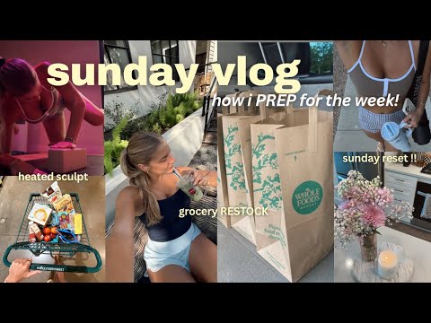 Thumbnail for SUNDAY VLOG! (resetting my apartment, goal setting, + grocery restock!) 