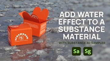 Add water effect to a Substance material with Substance 3D Sampler