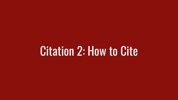Mastering Citation A Guide To Citing 2024