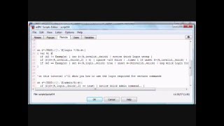 mIRC Scripting Tutorial 3 - Getting Started - Restrict Commands